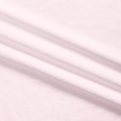 SALE Silky MINKY Solid 60" Wide Width 7580 Light Pink - QT Fabrics - Low Stretch Low Fluff - 100% Polyester