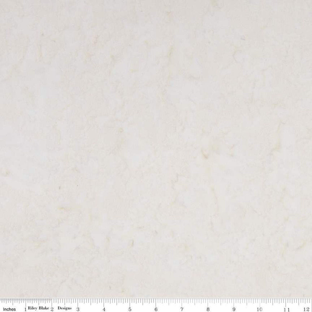 CLEARANCE 2 Yard 8" End of Bolt - Batiks Expressions WIDE BACK BTWB184 Cream - Riley Blake - 107/108" Wide  - Quilting Cotton Fabric