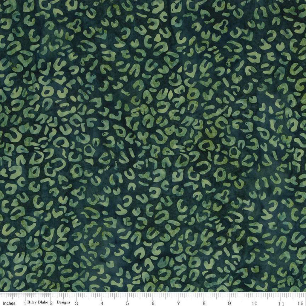 CLEARANCE Batiks Expressions Elementals BTHH577 Sea Green - Riley Blake Designs - Hand-Dyed Tjap Print - Quilting Cotton Fabric