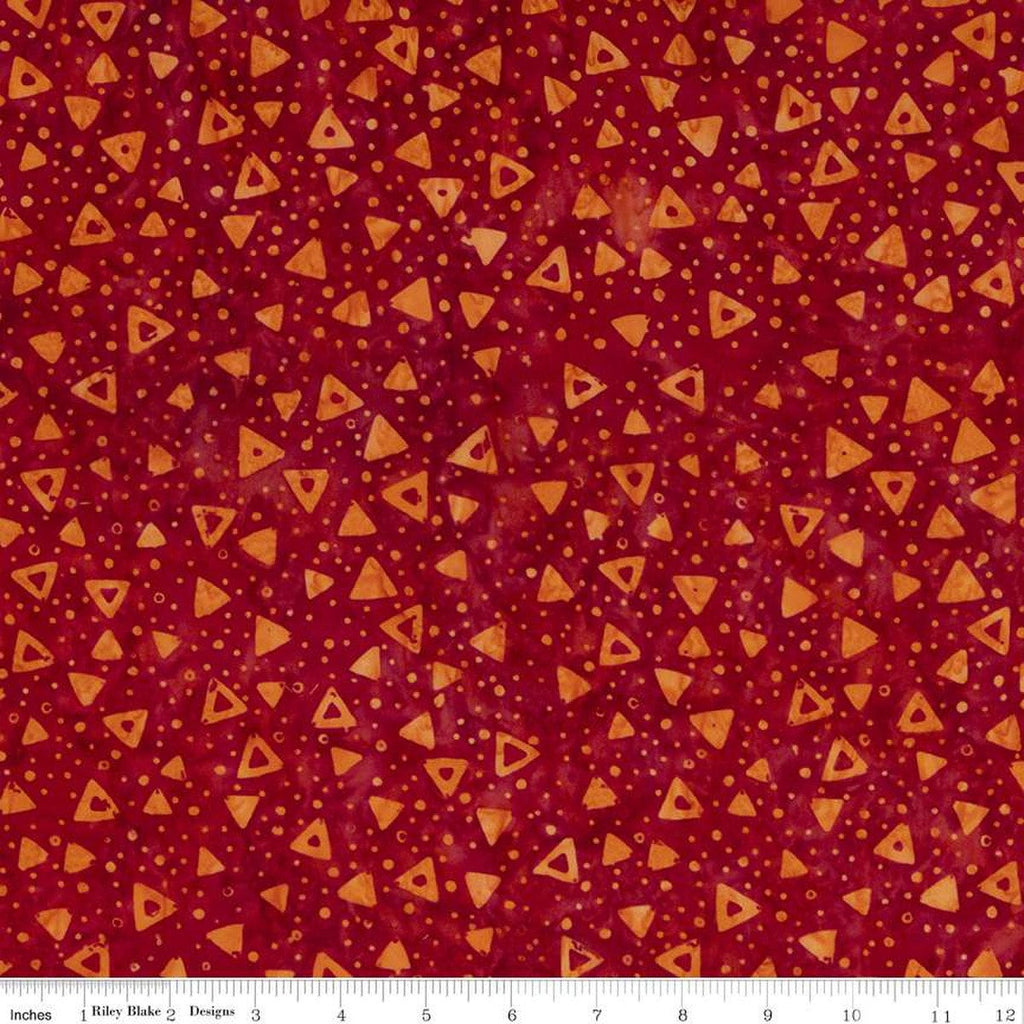 CLEARANCE Batiks Expressions Elementals BTHH563 Tequila Sunrise - Riley Blake Designs - Hand-Dyed Tjap Print - Quilting Cotton Fabric