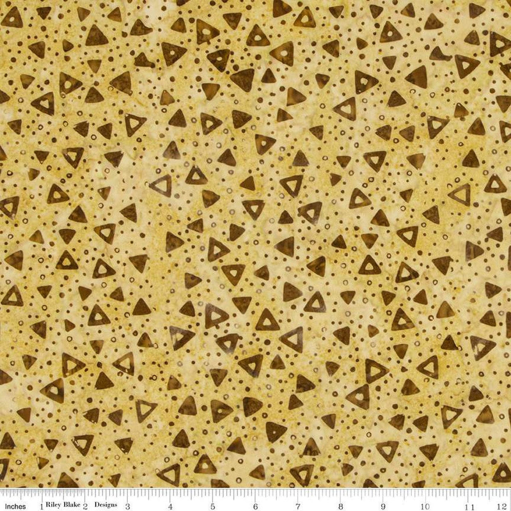 CLEARANCE Batiks Expressions Elementals BTHH553 Black and Tan - Riley Blake Designs - Hand-Dyed Tjap Print - Quilting Cotton Fabric