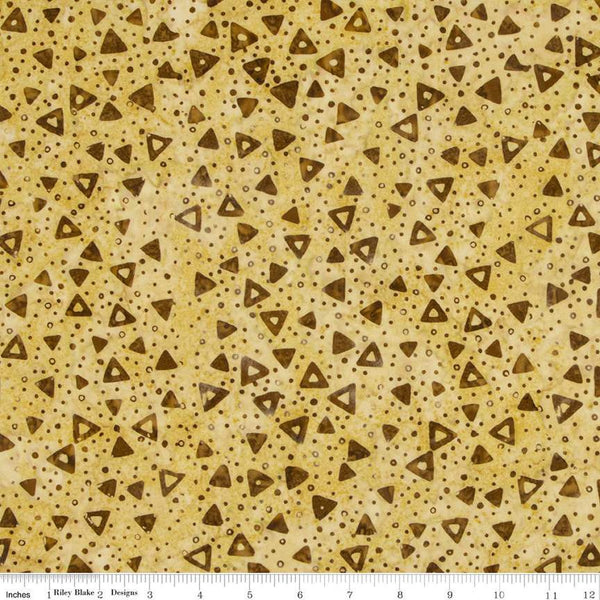 CLEARANCE Batiks Expressions Elementals BTHH553 Black and Tan - Riley Blake Designs - Hand-Dyed Tjap Print - Quilting Cotton Fabric