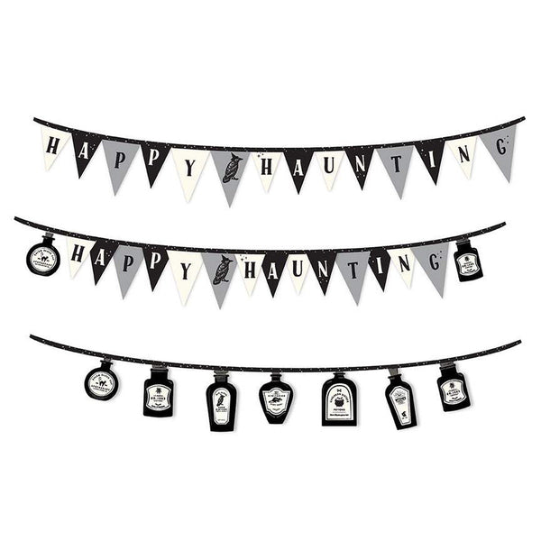 SALE Sophisticated Halloween Bunting Panel P14627 - by Riley Blake Designs - Quilting Cotton Fabric