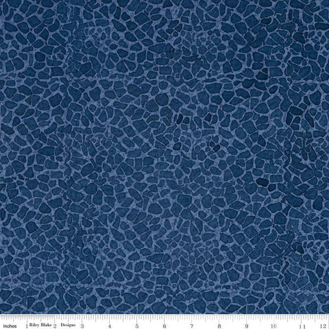 SALE Batiks Expressions Elementals BTHH521 Lapis - Riley Blake Designs - Hand-Dyed Tjap Print - Quilting Cotton Fabric