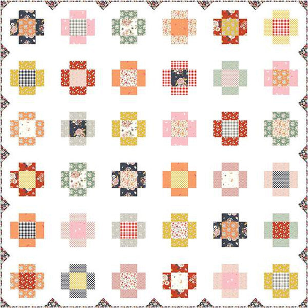 Criss Cross Dance Quilt PATTERN P100 by Minki Kim - Riley Blake Designs - INSTRUCTIONS Only - Piecing Fat Quarter Friendly