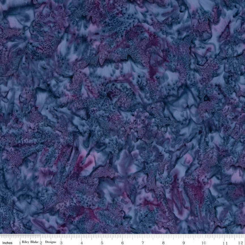 SALE Batiks Expressions Hand-Dyes BTHH244 Dark Violet Blue Multi - Riley Blake Designs - Hand-Dyed Print - Quilting Cotton Fabric