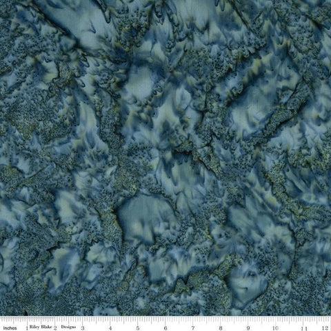 SALE Batiks Expressions Hand-Dyes BTHH236 Blue Multi - Riley Blake Designs - Hand-Dyed Print - Quilting Cotton Fabric