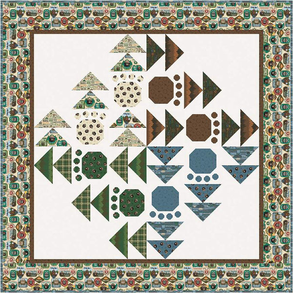 SALE Bee Sew Inspired Tracking Quilt PATTERN P177 - Riley Blake Designs - INSTRUCTIONS Only
