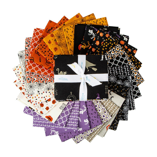 SALE Beggar's Night Fat Quarter Bundle 27 pieces - Riley Blake Designs - Pre cut Precut - Halloween - Quilting Cotton Fabric