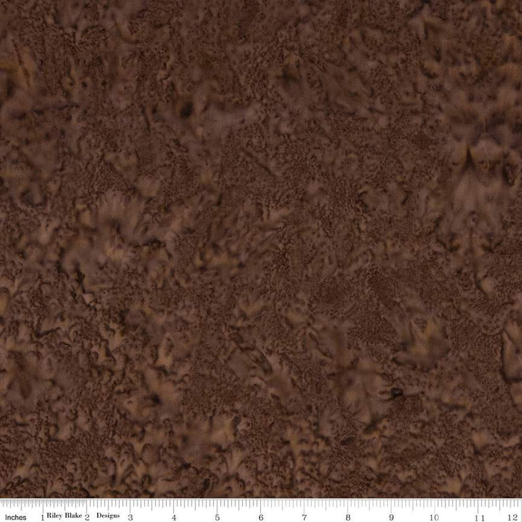 SALE Batiks Expressions Hand-Dyes BTHH197 Coffee - Riley Blake Designs - Hand-Dyed Print - Quilting Cotton Fabric