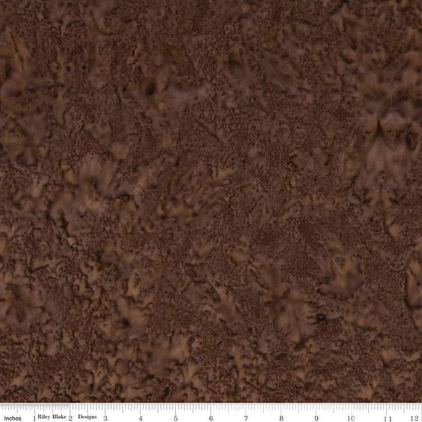 SALE Batiks Expressions Hand-Dyes BTHH197 Coffee - Riley Blake Designs - Hand-Dyed Print - Quilting Cotton Fabric