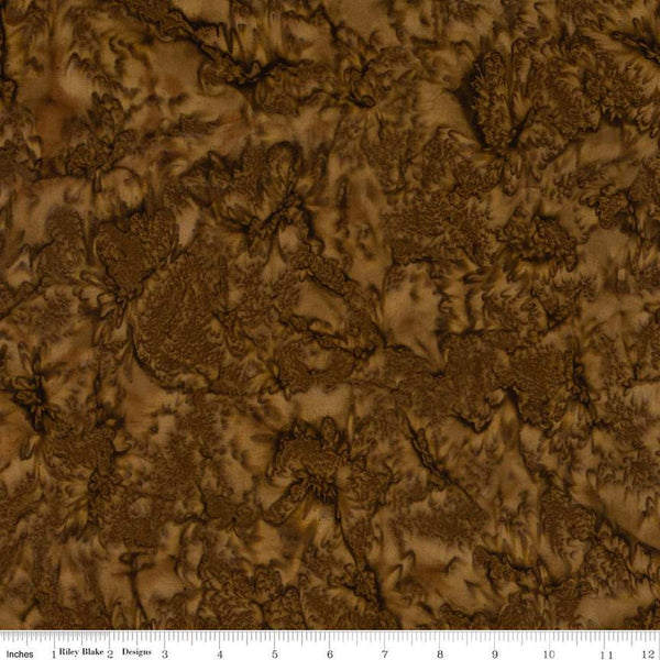 SALE Batiks Expressions Hand-Dyes BTHH191 Bark - Riley Blake Designs - Hand-Dyed Print - Quilting Cotton Fabric