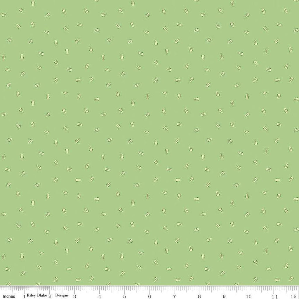 SALE Sunny Skies Seeds C14637 Green by Riley Blake Designs - Sunflower Seeds - Quilting Cotton Fabric