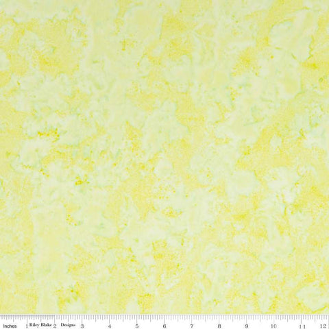 SALE Batiks Expressions Hand-Dyes BTHH150 Pale Lime - Riley Blake Designs - Hand-Dyed Print - Quilting Cotton Fabric