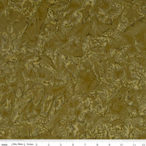 SALE Batiks Expressions Hand-Dyes BTHH146 Dark Yellow 3 - Riley Blake Designs - Hand-Dyed Print - Quilting Cotton Fabric