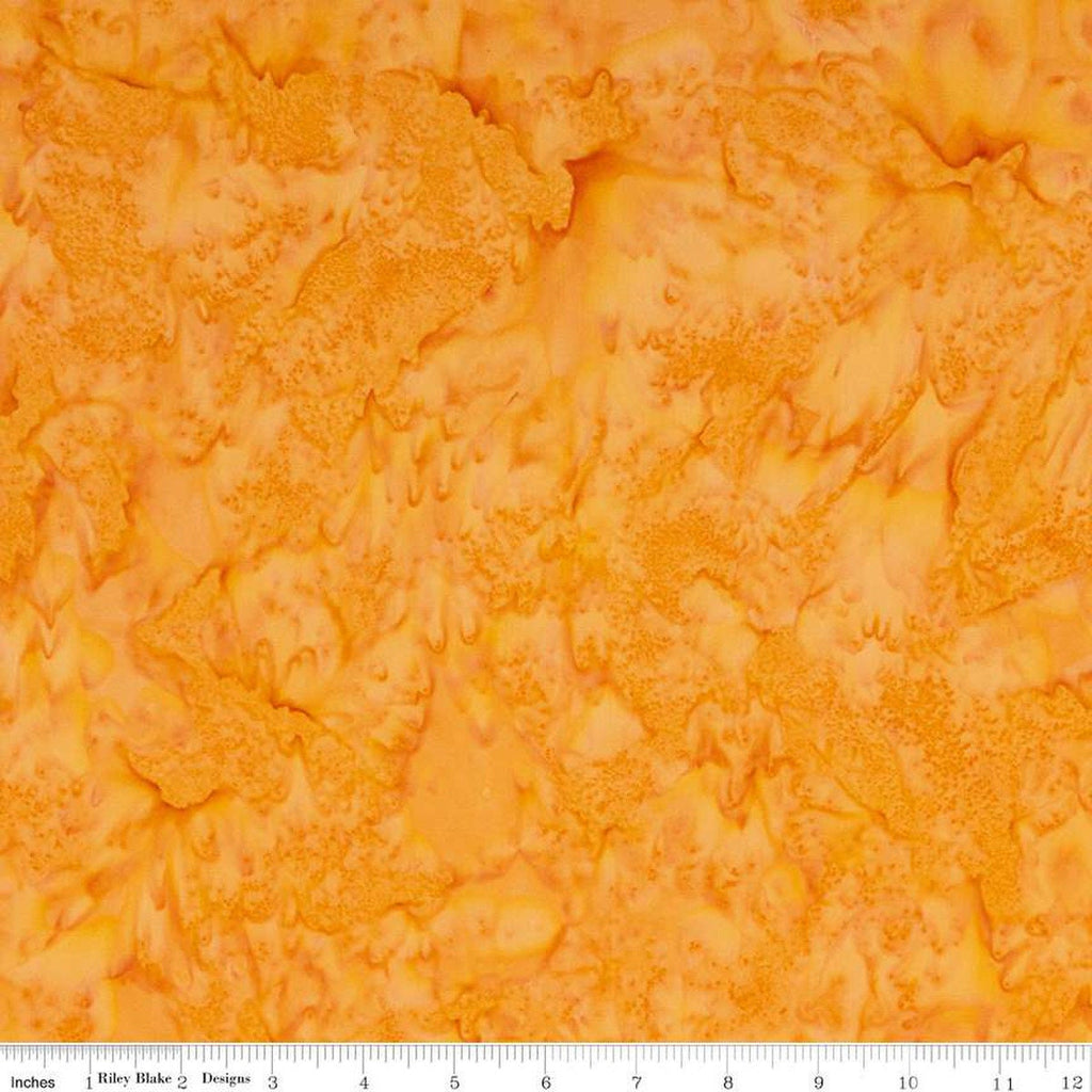 SALE Batiks Expressions Hand-Dyes BTHH129 Peach - Riley Blake Designs - Hand-Dyed Print - Quilting Cotton Fabric