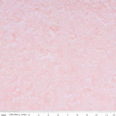 SALE Batiks Expressions Hand-Dyes BTHH114 Soft Pink - Riley Blake Designs - Hand-Dyed Print - Quilting Cotton Fabric