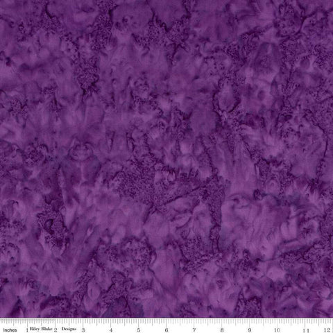 SALE Batiks Expressions Hand-Dyes BTHH111 Grape 3 - Riley Blake Designs - Hand-Dyed Print - Quilting Cotton Fabric