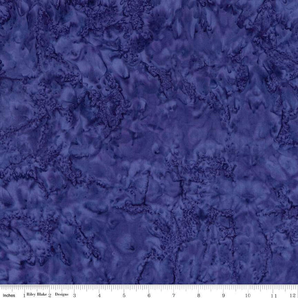 CLEARANCE Batiks Expressions Hand-Dyes BTHH107 Purple 1 - Riley Blake Designs - Hand-Dyed Print - Quilting Cotton Fabric