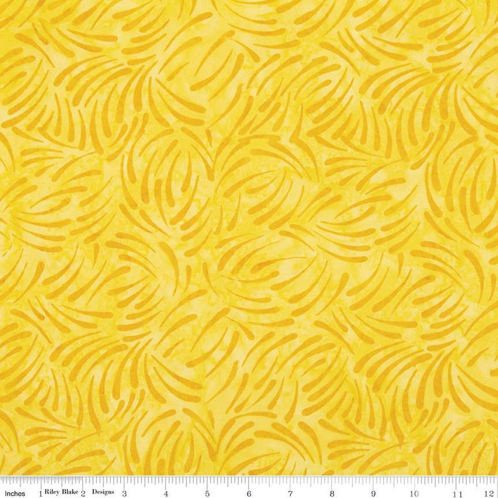SALE Batiks Expressions That Summer Feelin' BTHH1208 Saffron - Riley Blake Designs - Hand-Dyed Tjaps Print - Quilting Cotton