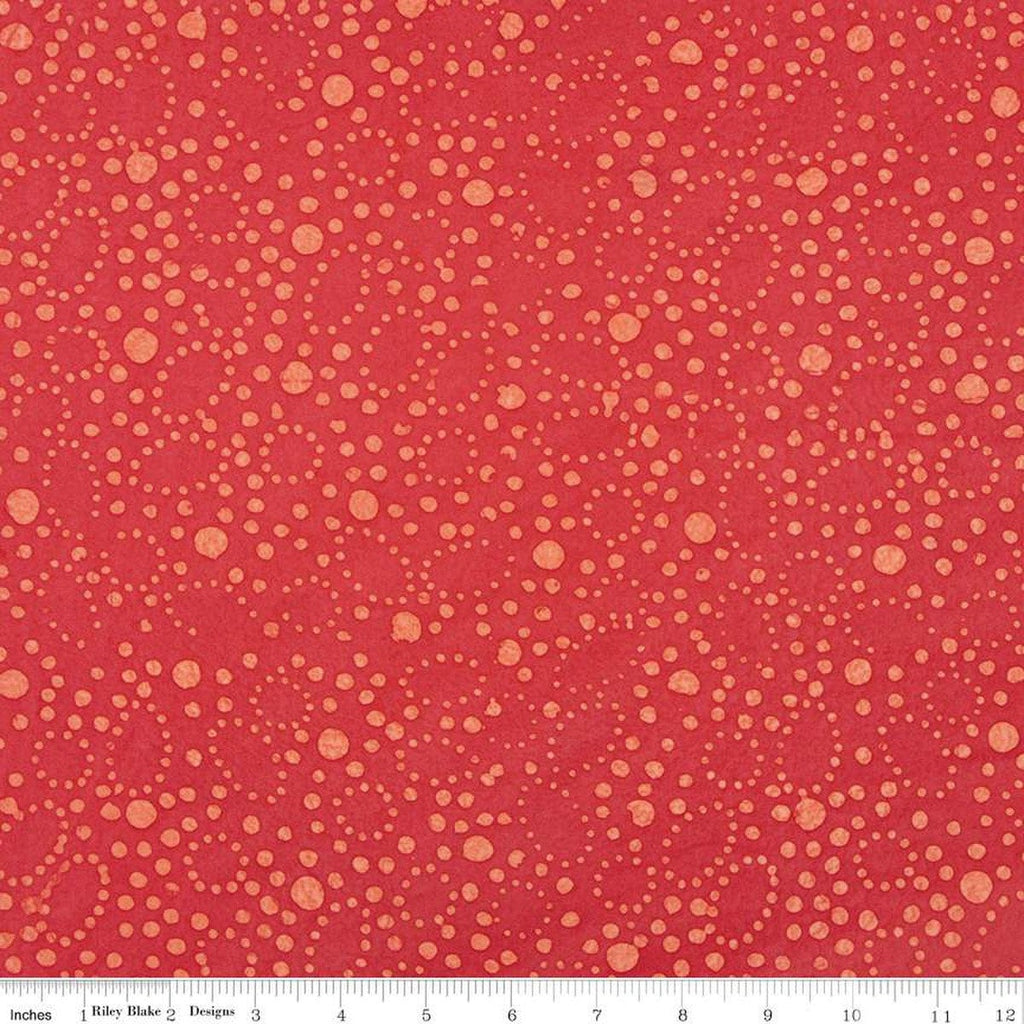 SALE Batiks Expressions That Summer Feelin' BTHH1199 Cherry Limeade - Riley Blake Designs - Hand-Dyed Tjaps Print - Quilting Cotton