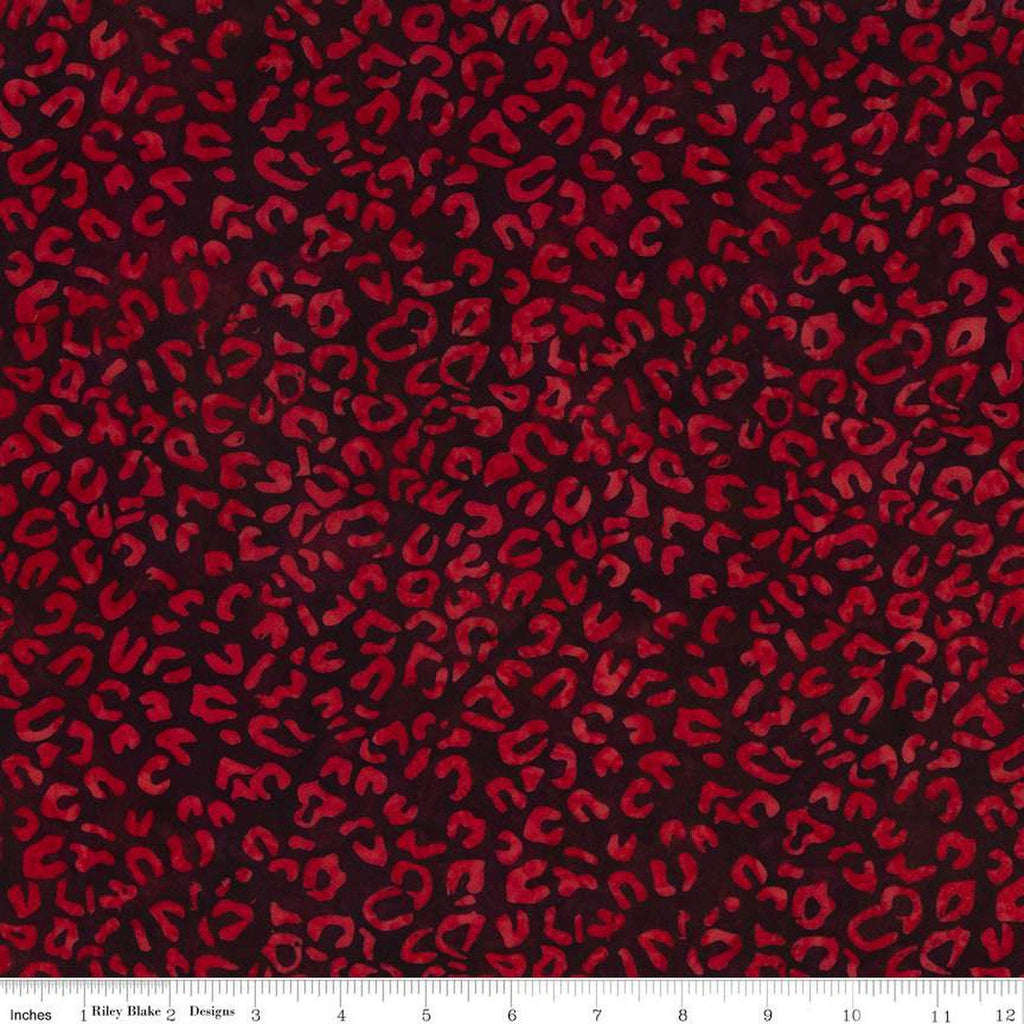 CLEARANCE Batiks Expressions Elementals BTHH582 Bing Cherry - Riley Blake Designs - Hand-Dyed Tjap Print - Quilting Cotton Fabric