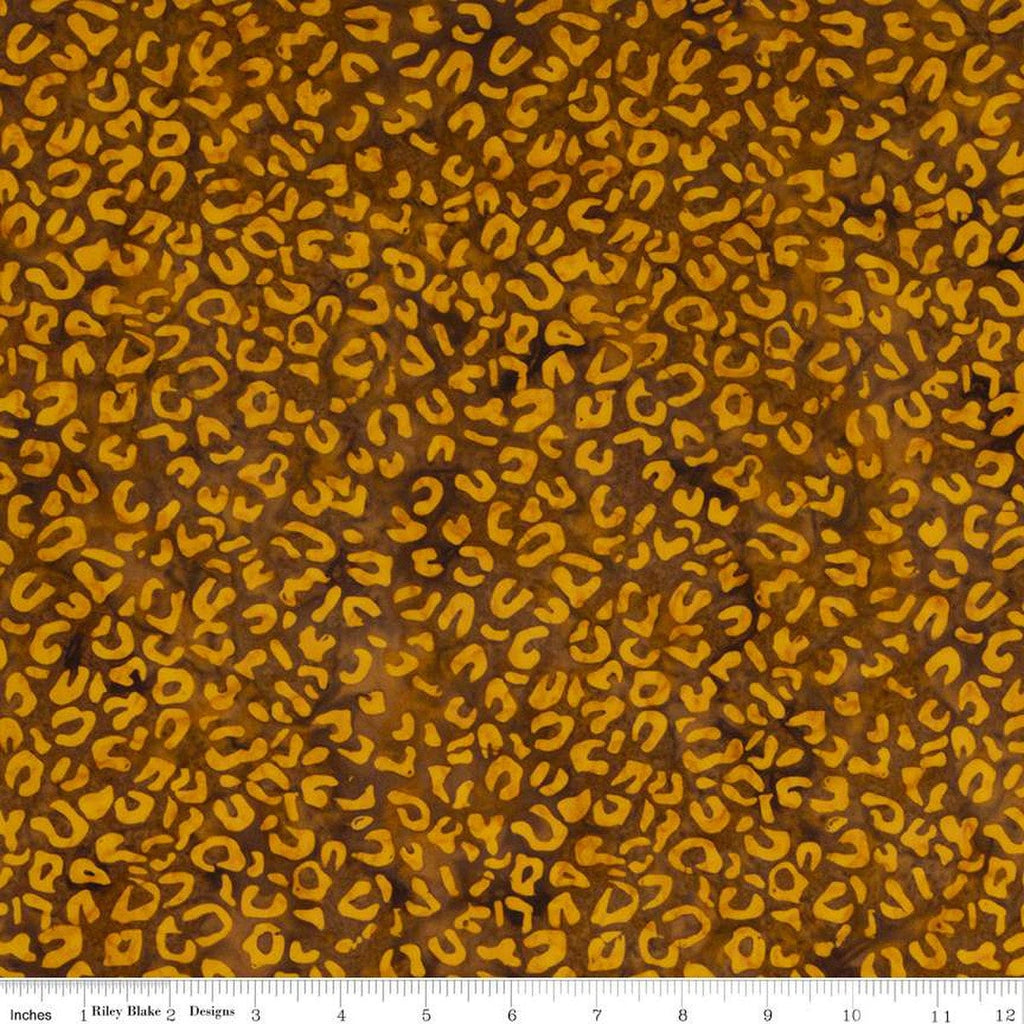 SALE Batiks Expressions Elementals BTHH574 Burnished Gold - Riley Blake Designs - Hand-Dyed Tjap Print - Quilting Cotton Fabric