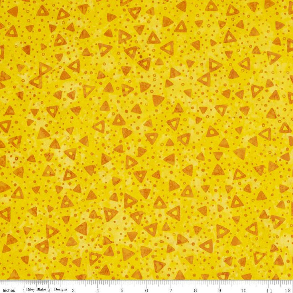 CLEARANCE Batiks Expressions Elementals BTHH552 Clementine - Riley Blake Designs - Hand-Dyed Tjap Print - Quilting Cotton Fabric