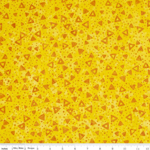 CLEARANCE Batiks Expressions Elementals BTHH552 Clementine - Riley Blake Designs - Hand-Dyed Tjap Print - Quilting Cotton Fabric