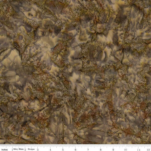 SALE Batiks Expressions Hand-Dyes BTHH251 Brown Multi 1  - Riley Blake Designs - Hand-Dyed Print - Quilting Cotton Fabric