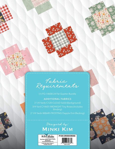Criss Cross Dance Quilt PATTERN P100 by Minki Kim - Riley Blake Designs - INSTRUCTIONS Only - Piecing Fat Quarter Friendly