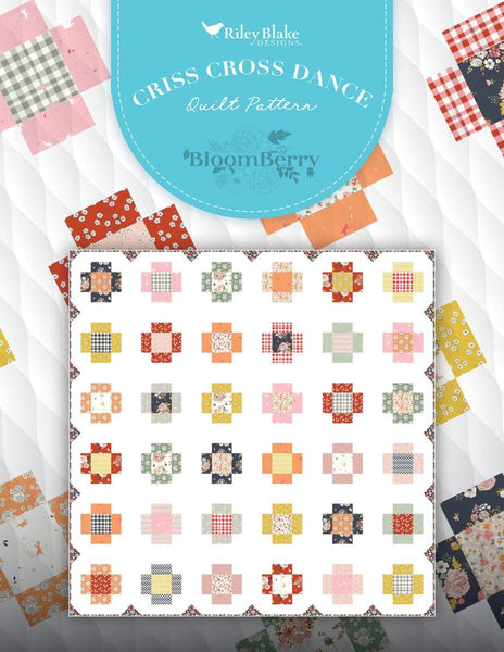 Criss Cross Dance Quilt PATTERN P100 by Minki Kim - Riley Blake Designs - INSTRUCTIONS Only - Piecing Fat Quarter Friendly