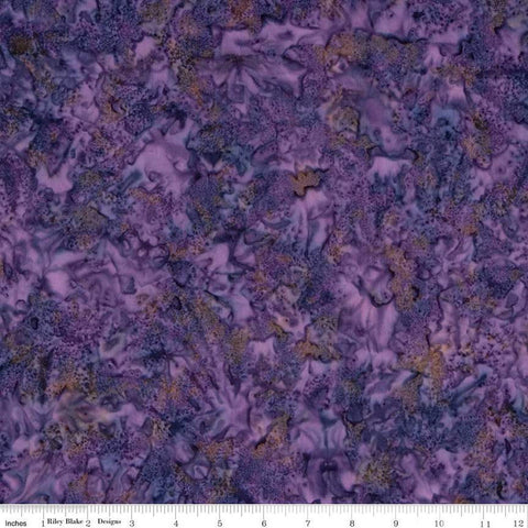 SALE Batiks Expressions Hand-Dyes BTHH245 Violet Multi - Riley Blake Designs - Hand-Dyed Print - Quilting Cotton Fabric