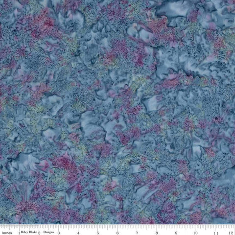 SALE Batiks Expressions Hand-Dyes BTHH243 Violet Blue Multi - Riley Blake Designs - Hand-Dyed Print - Quilting Cotton Fabric