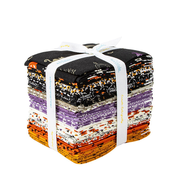 SALE Beggar's Night Fat Quarter Bundle 27 pieces - Riley Blake Designs - Pre cut Precut - Halloween - Quilting Cotton Fabric