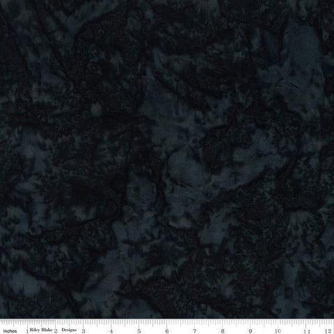 SALE Batiks Expressions Hand-Dyes BTHH205 Deep Blue Black - Riley Blake Designs - Hand-Dyed Print - Quilting Cotton Fabric