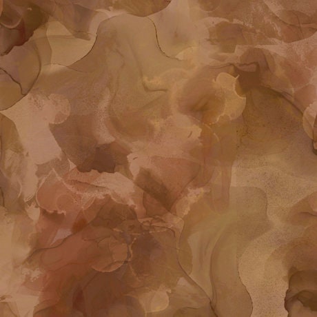 SALE Aura Watercolor Blender 30198 Pecan - QT Fabrics - Quilting Cotton Fabric