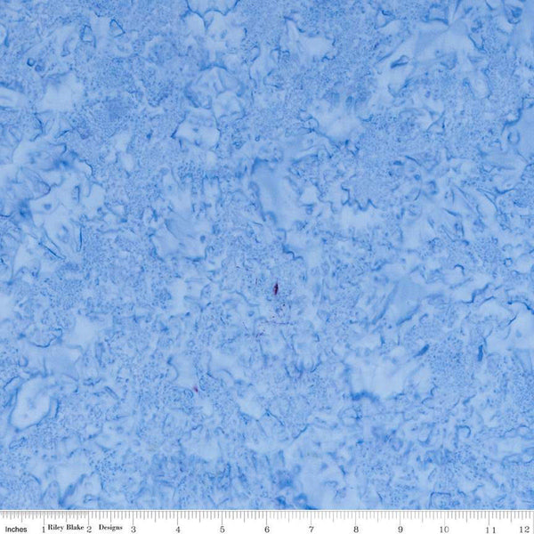 Batiks Expressions Hand-Dyes BTHH173 Light Blue - Riley Blake Designs - Hand-Dyed Print - Quilting Cotton Fabric