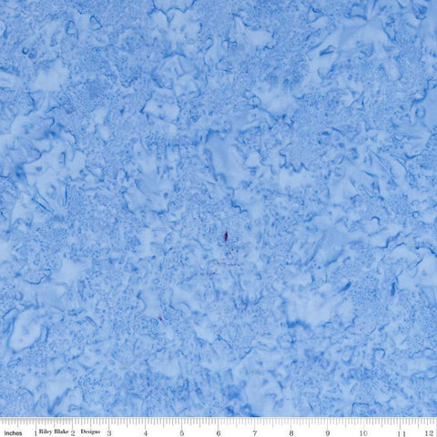 SALE Batiks Expressions Hand-Dyes BTHH173 Light Blue - Riley Blake Designs - Hand-Dyed Print - Quilting Cotton Fabric