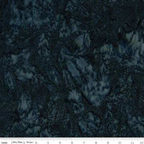 SALE Batiks Expressions Hand-Dyes BTHH170 Dark Teal - Riley Blake Designs - Hand-Dyed Print - Quilting Cotton Fabric