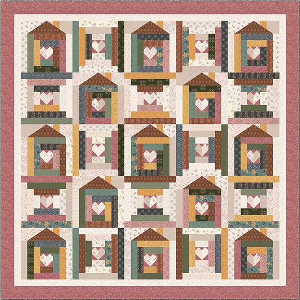 SALE Feels Like Home Quilt PATTERN P042 by Amber Johnson - Riley Blake - INSTRUCTIONS Only - Traditional and Foundation Paper Piecing
