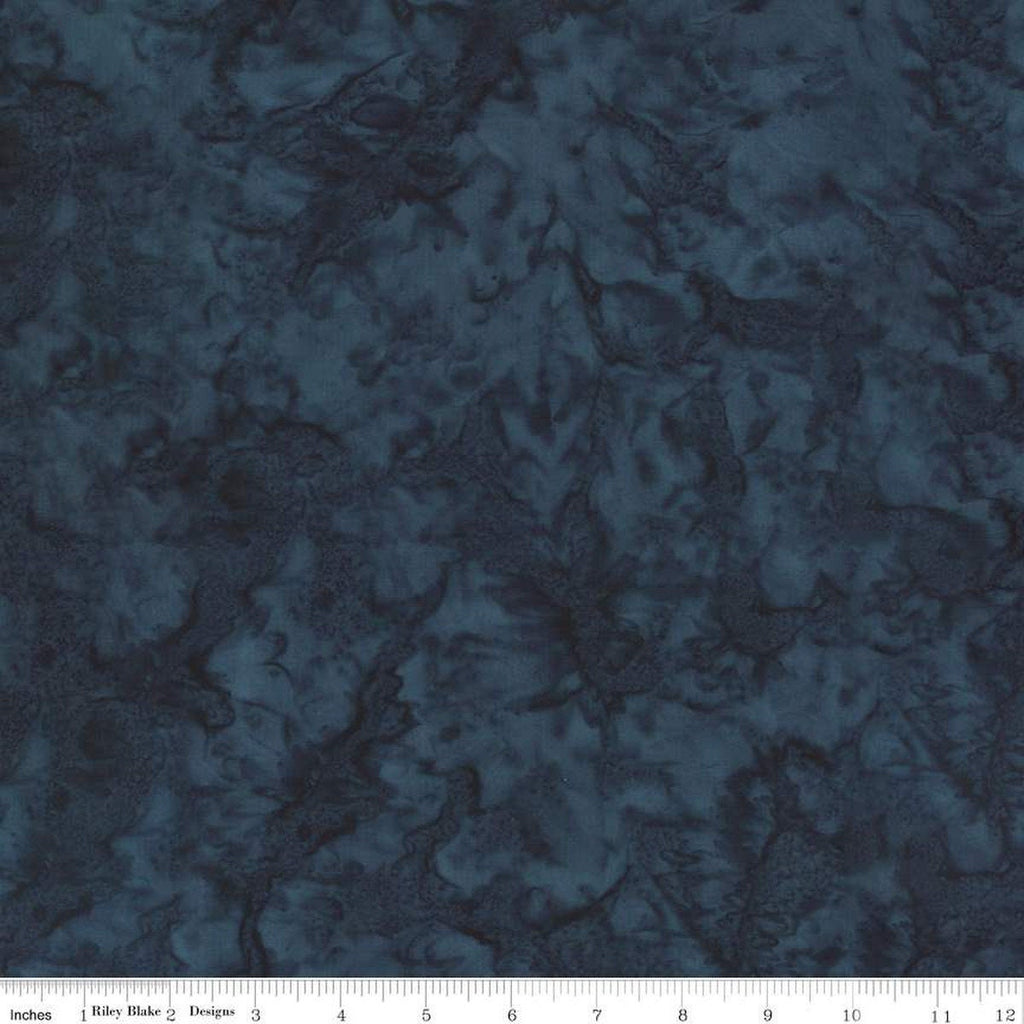 SALE Batiks Expressions Hand-Dyes BT21000-299 Midnight - Riley Blake Designs - Hand-Dyed Print - Quilting Cotton