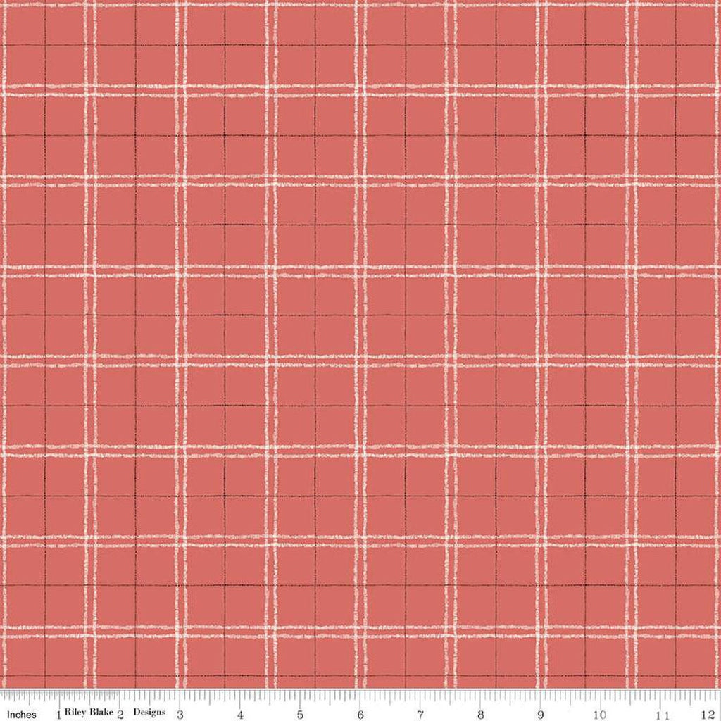 SALE Countryside Plaid C14535 Red by Riley Blake Designs - Quilting Cotton Fabric