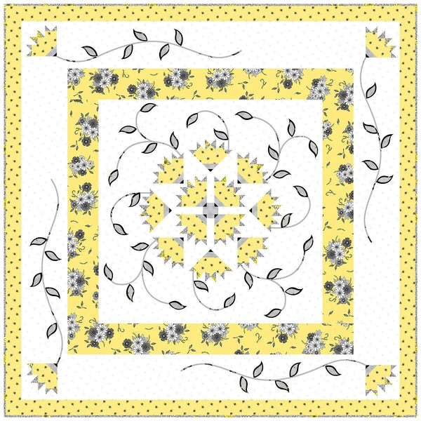 SALE Daybreak Quilt PATTERN P112 by Jillily Studio - Riley Blake Designs - INSTRUCTIONS Only - Piecing Applique