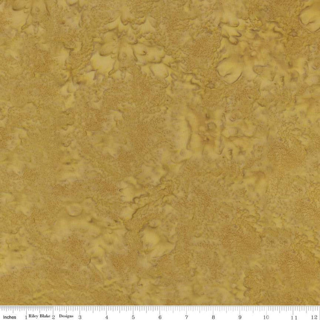 SALE Batiks Expressions Hand-Dyes BT21000-258 Goldenrod  - Riley Blake Designs - Hand-Dyed Print - Quilting Cotton