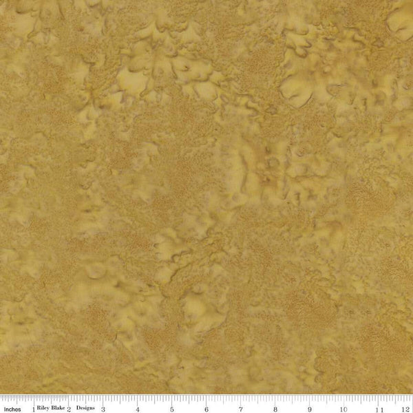 SALE Batiks Expressions Hand-Dyes BT21000-258 Goldenrod  - Riley Blake Designs - Hand-Dyed Print - Quilting Cotton