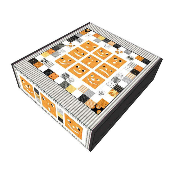 SALE Patch Jacks Boxed Quilt Kit KT-14570 - Riley Blake Designs - Box Pattern Fabric - Halloween - Pumpkin Patch - Quilting Cotton
