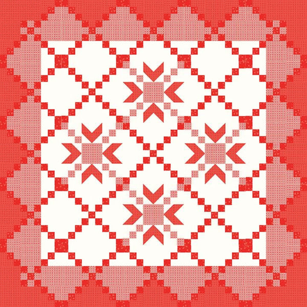 SALE Red White and Just Right Quilt PATTERN P157 by Sandy Gervais - Riley Blake Designs - INSTRUCTIONS Only - Piecing