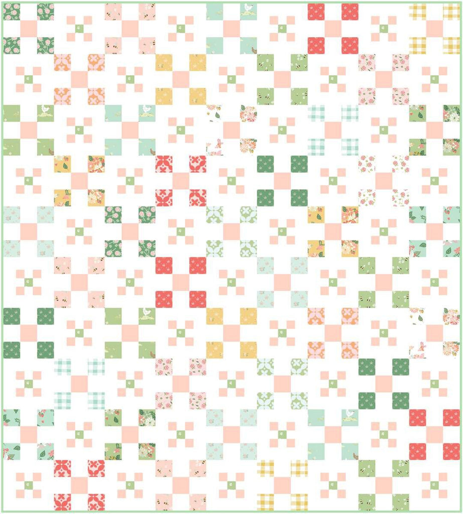 SALE Reading in the Sunshine Quilt PATTERN P155 by Gracey Larson - Riley Blake Designs - INSTRUCTIONS Only - Piecing 5" Stacker Friendly
