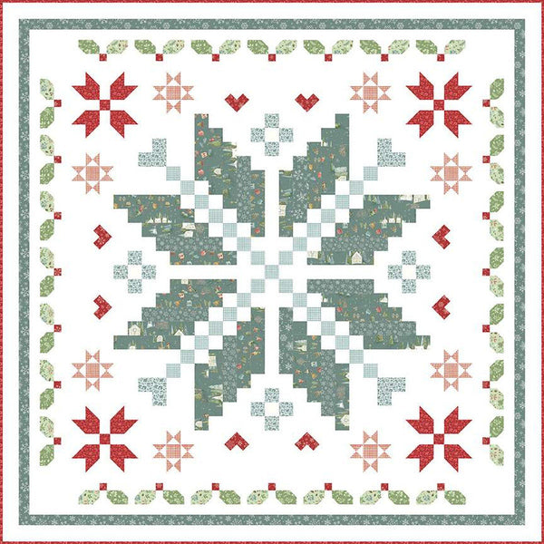 SALE Winter Magic Quilt PATTERN P165 by A Bright Corner - Riley Blake Designs - INSTRUCTIONS Only - Piecing - Two Border Options